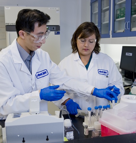 Amgen associates troubleshooting an assay