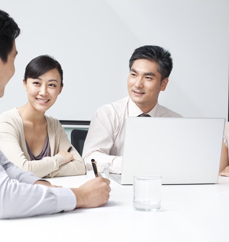 Business team brainstorming